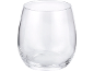 Klares Glasgefäß mit abgerundeter Form