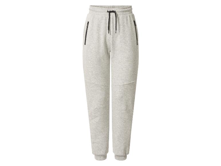 Graue Herren-Jogginghose mit Kordelzug und Reißverschlusstaschen