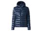 Dunkelblaue Steppjacke mit Kapuze