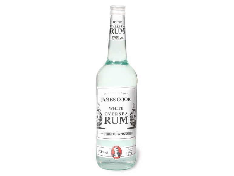 37,5% COOK Übersee Rum JAMES Vol Weißer