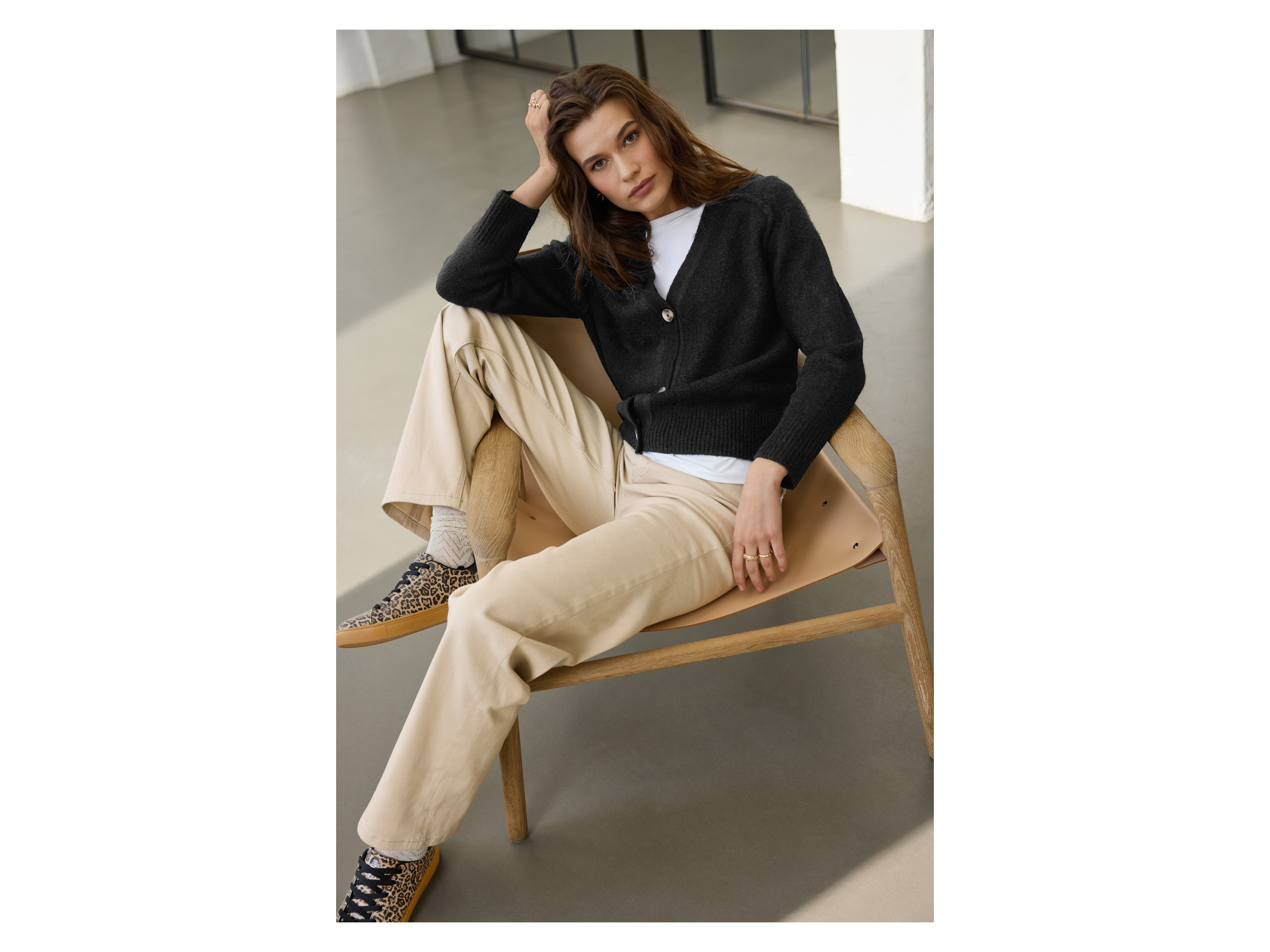 Thumbnail - esmara® Damen Jeans (Beige, 34)