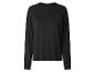 Schwarzer Langarm-Pullover mit Rundhalsausschnitt