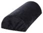 Schwarzes zylindrisches Kissen, ideal für die Lendenwirbelstütze.