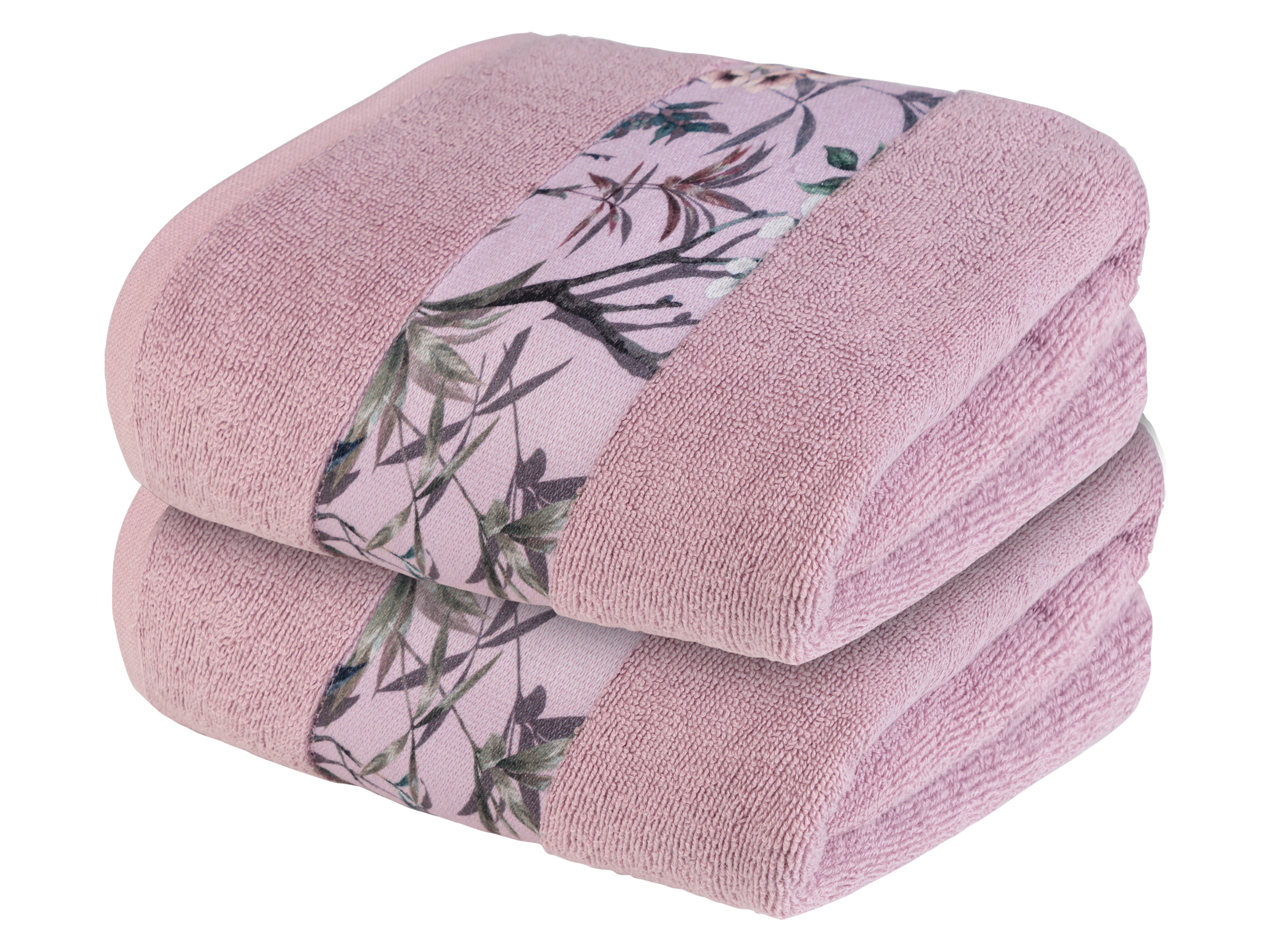 Thumbnail - LIVARNO home Handtuch 500gsm 50x100cm (Blumen rosa)""