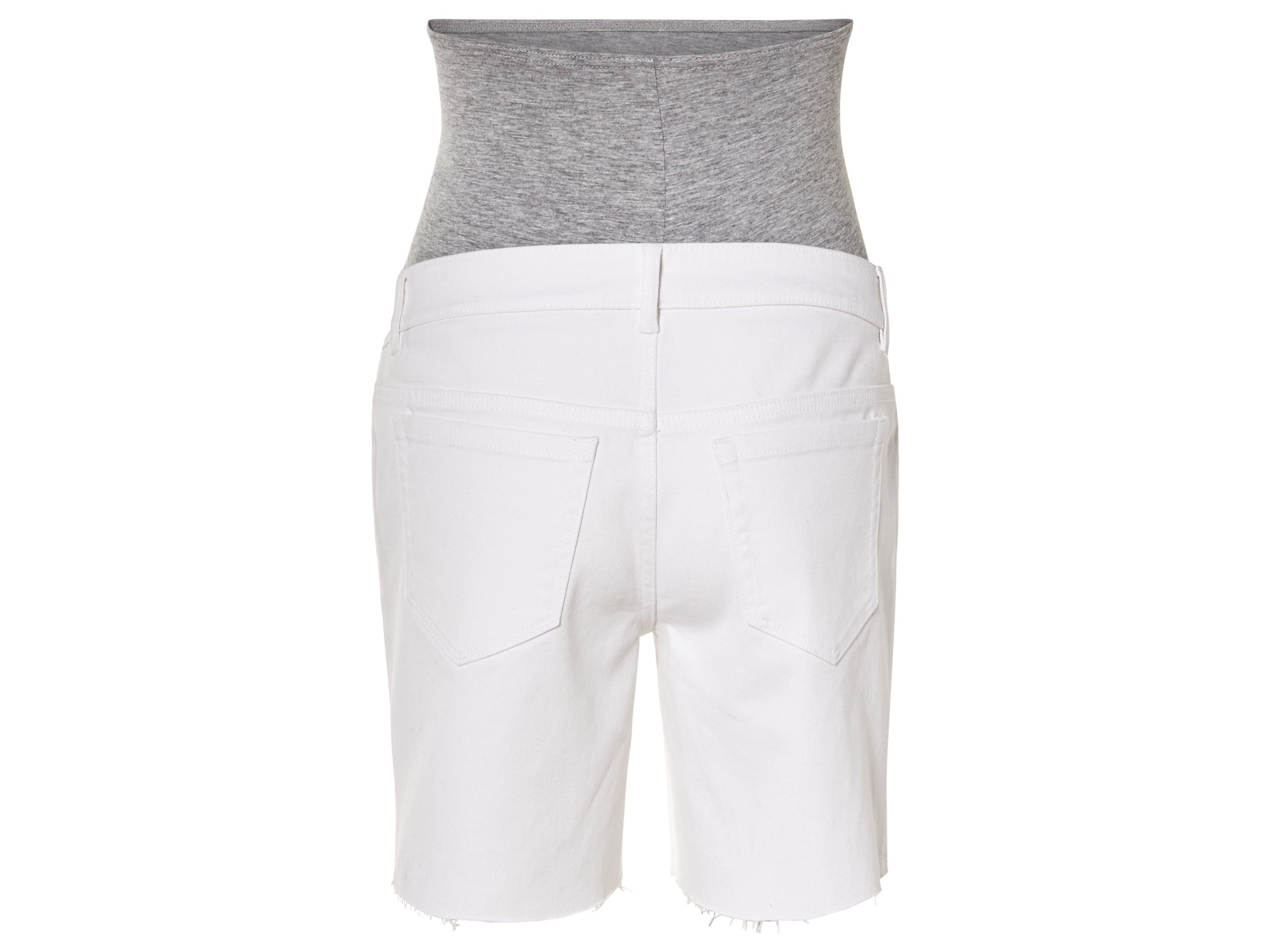 ESMARA® Damen Jeansshorts Umstand (Weiß, 38) – Bild 2 von 2