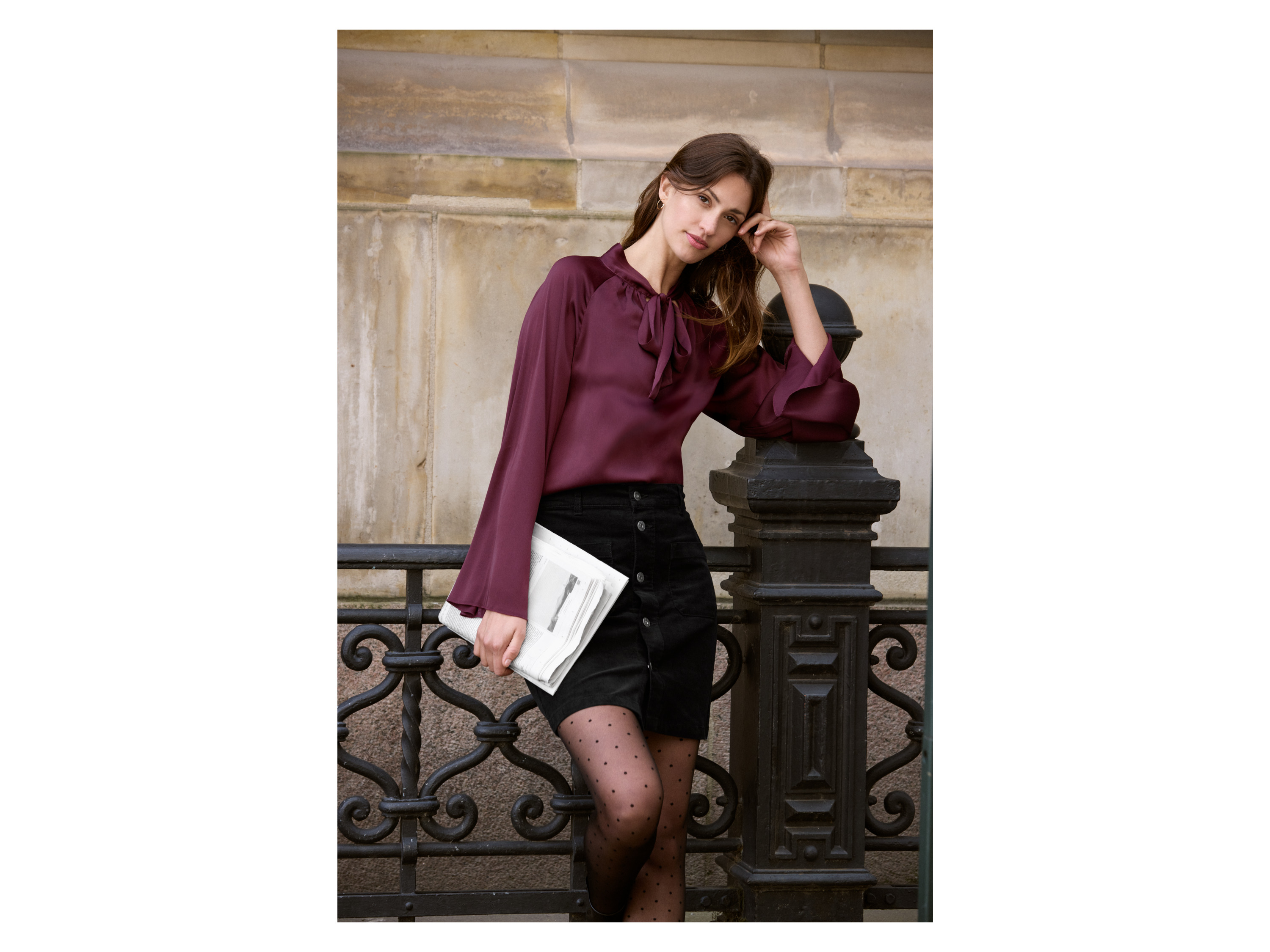 Thumbnail - esmara® Damen Bluse (Bordeaux, S(36/38))