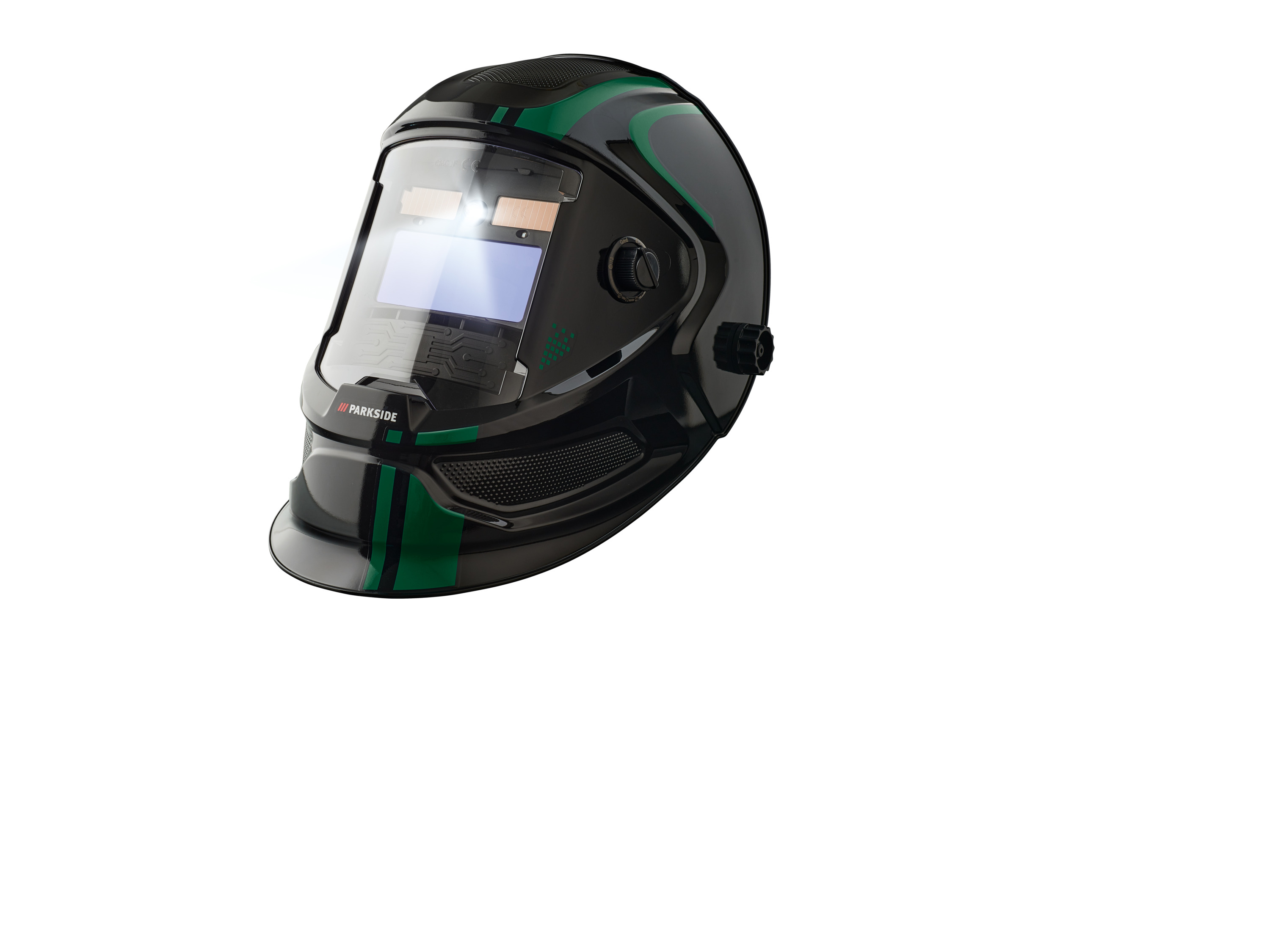 PARKSIDE® Schweißhelm Automatik mit LED PSHL 2 D1 (Streifen/schwarz)""