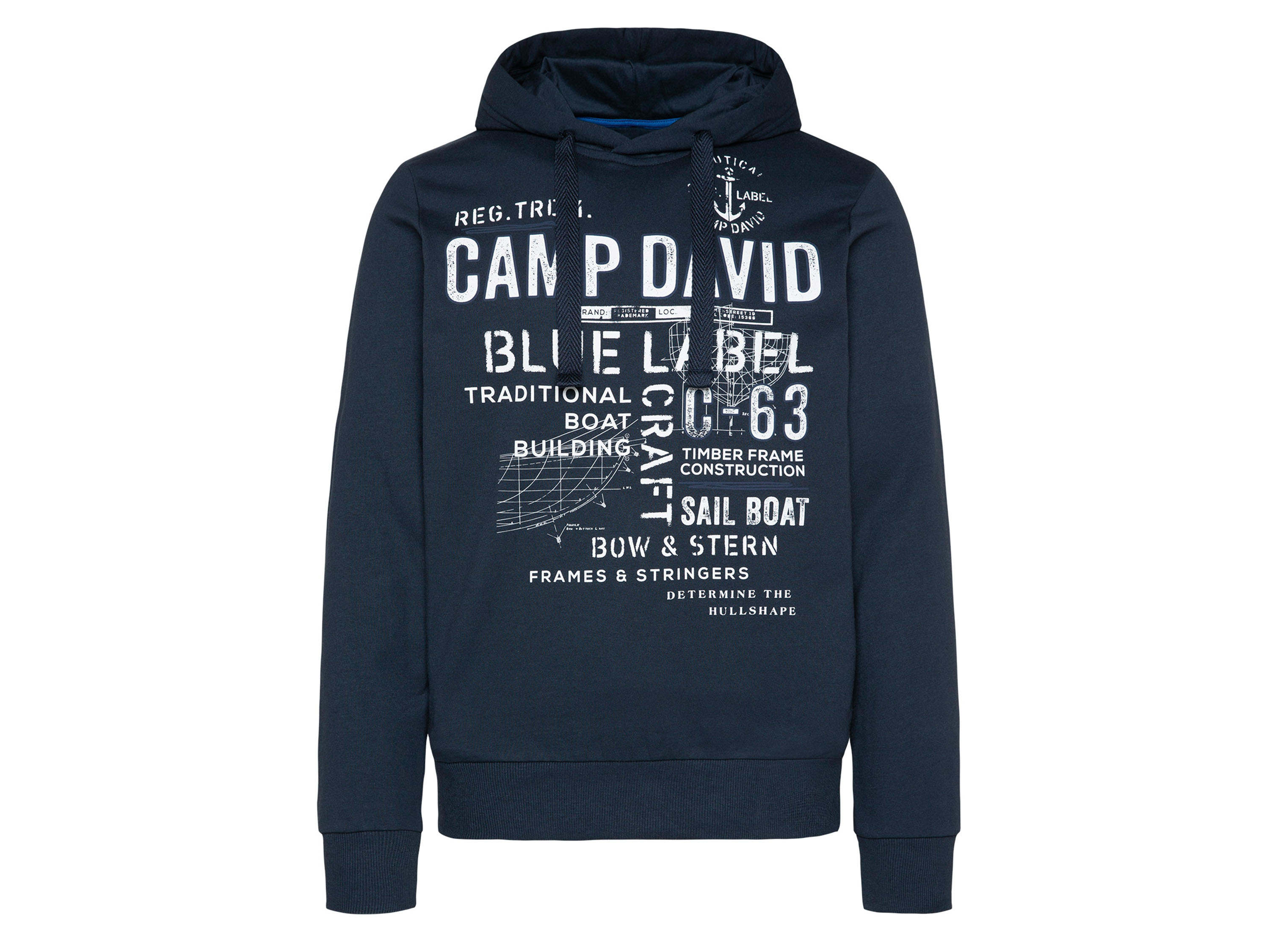 Camp David Herren Sweathoody (diving navy, M) | 04061519288569