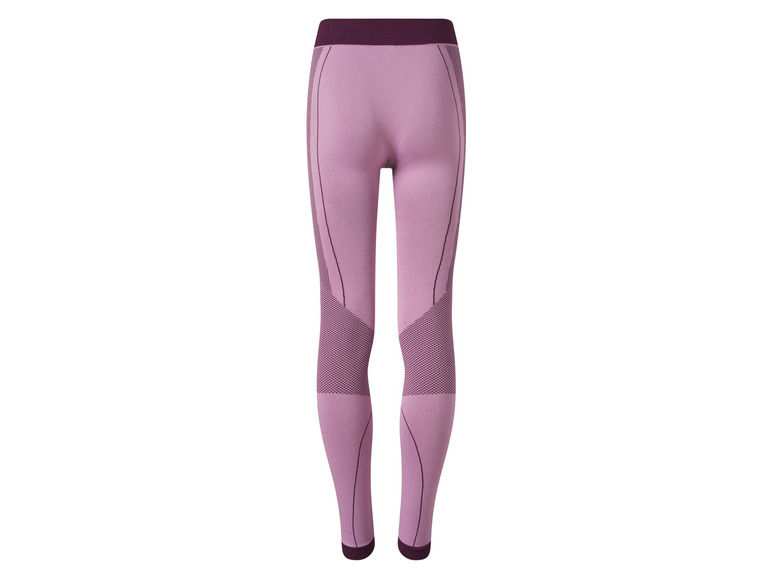 Rosa Sportleggings mit geometrischen Details.