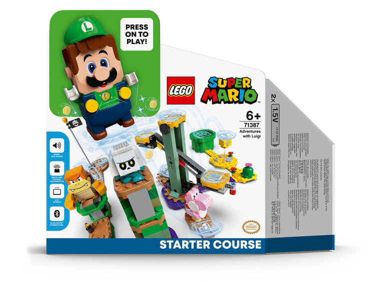 Gehe zu Vollbildansicht: LEGO® Super Mario 71387 »Abenteuer mit Luigi – Starterset« - Bild 1