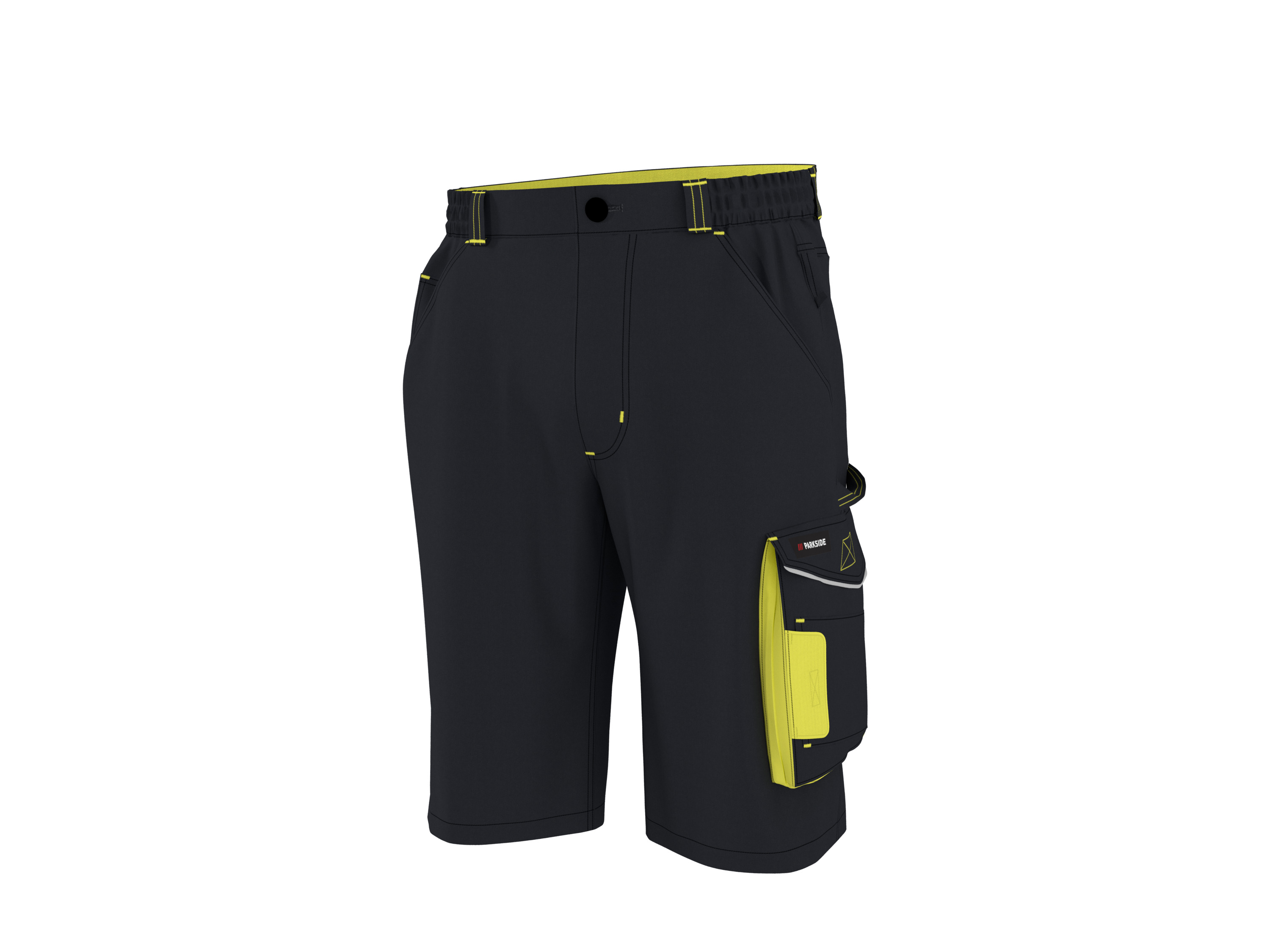 PARKSIDE® Herren Arbeitshose kurz (Schwarz, 52)