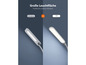 Zwei flexible LED-Leselampen mit unterschiedlichen Lichtflächen-Größen.