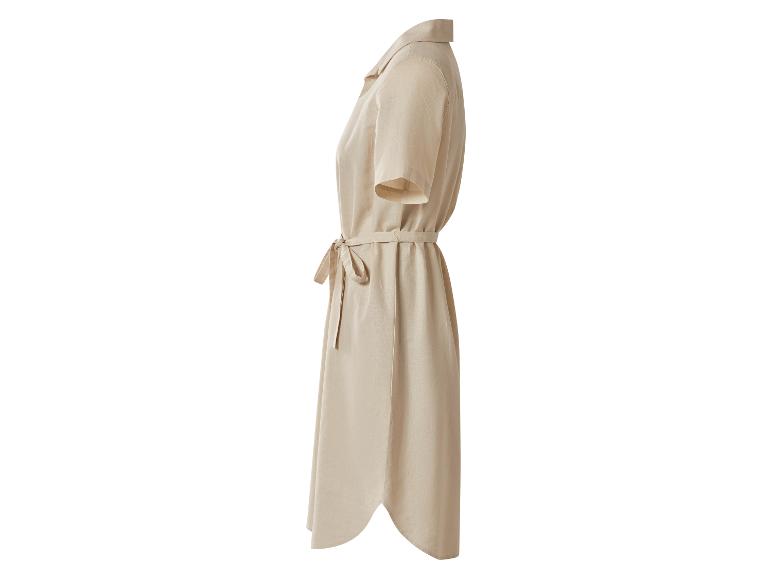 Damen Kleid mit Leinen