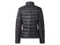 Schwarze Damen-Steppjacke, Rückansicht.
