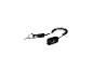 Schwarze Stand-Up-Paddle-Leash mit Logo