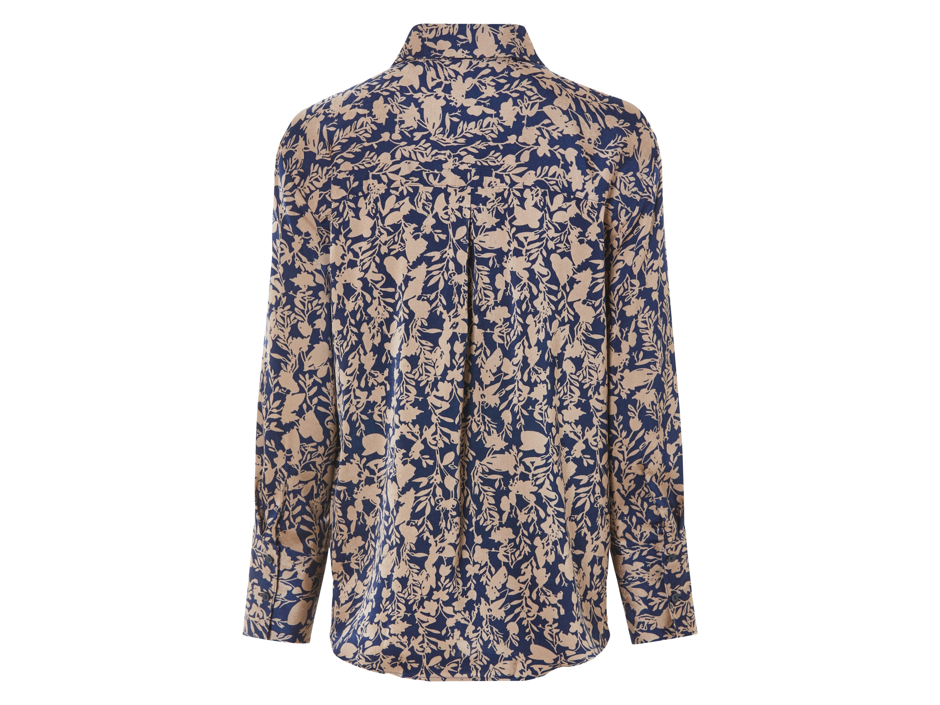 Thumbnail - esmara® Damen Bluse Satin (38, blau/bronze)