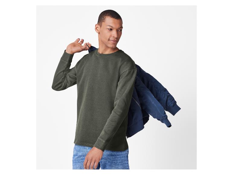 Herren Geripptes Sweatshirt