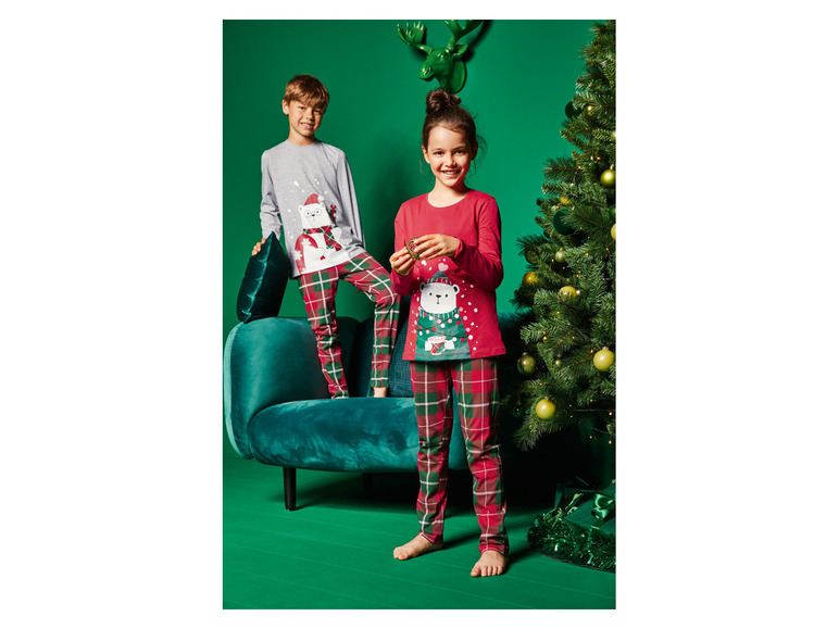 Gehe zu Vollbildansicht: pepperts Kinder Mädchen Pyjama mit weihnachtlichen Motiven - Bild 7