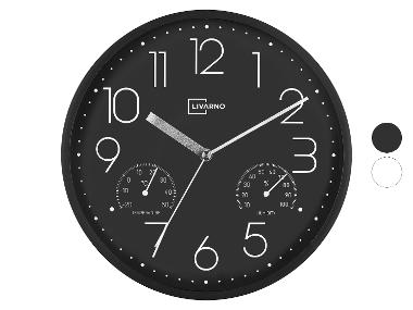 LIVARNO® Wanduhr mit Thermo- und Hygrometer