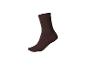 Eine braune Socke auf weißem Hintergrund