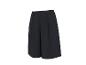 Dunkelblaue weite Culottes mit Falten und Gürtelschlaufen.