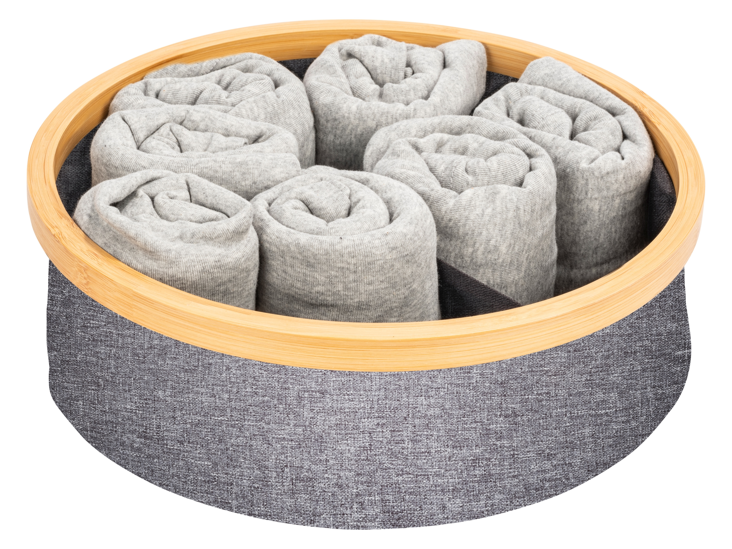 Thumbnail - Wenko Bambus Wäscheorganizer universell (rund/3 Fächer)