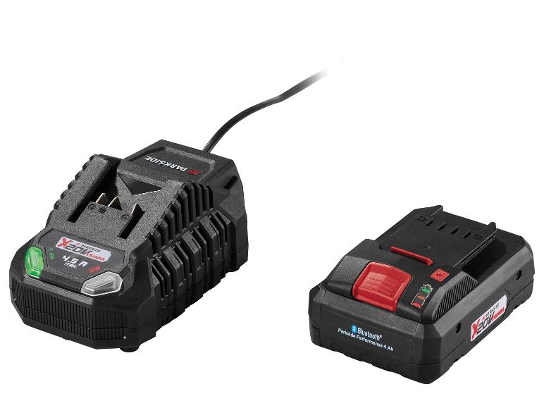 Parkside X 20 V Team Performance 4 Ah Ladegerät und Akku