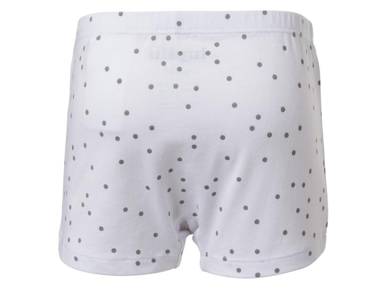 Weiße Boxershorts mit grauen Punkten für Kinder
