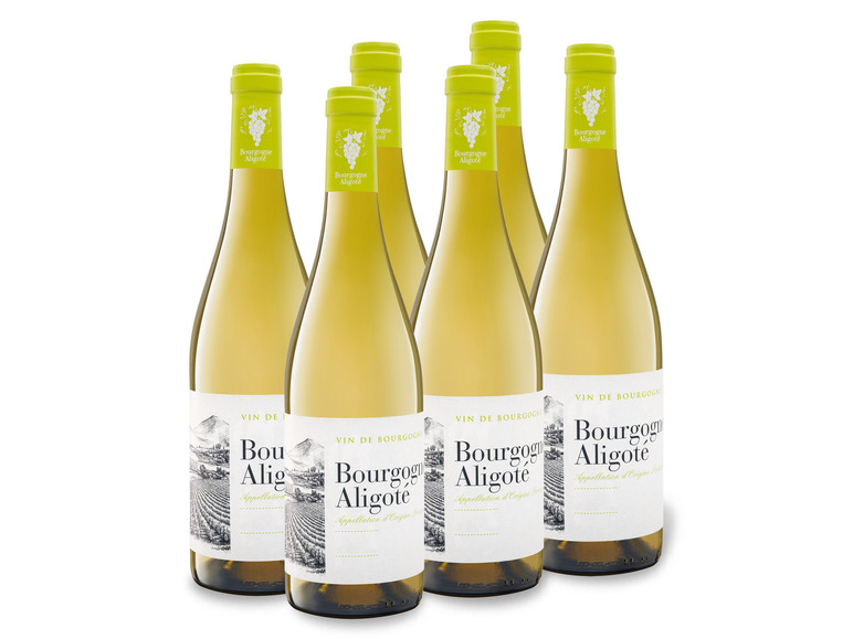 Gehe zu Vollbildansicht: 6 x 0,75-l-Flasche Weinpaket Bourgogne Aligoté AOP trocken, Weißwein - Bild 1