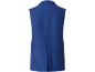 Blaue Herrenweste mit Rückenschlitz, Rückansicht.
