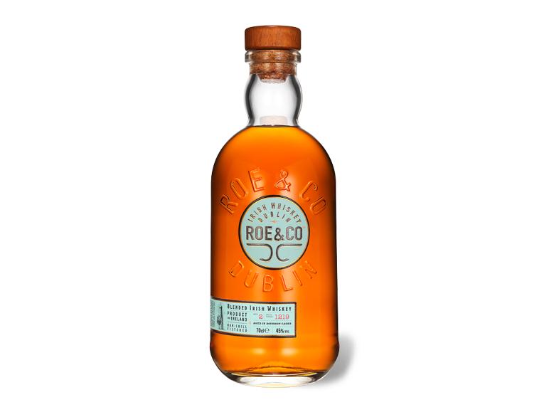 Flasche Roe & Co Irish Whiskey aus Dublin.