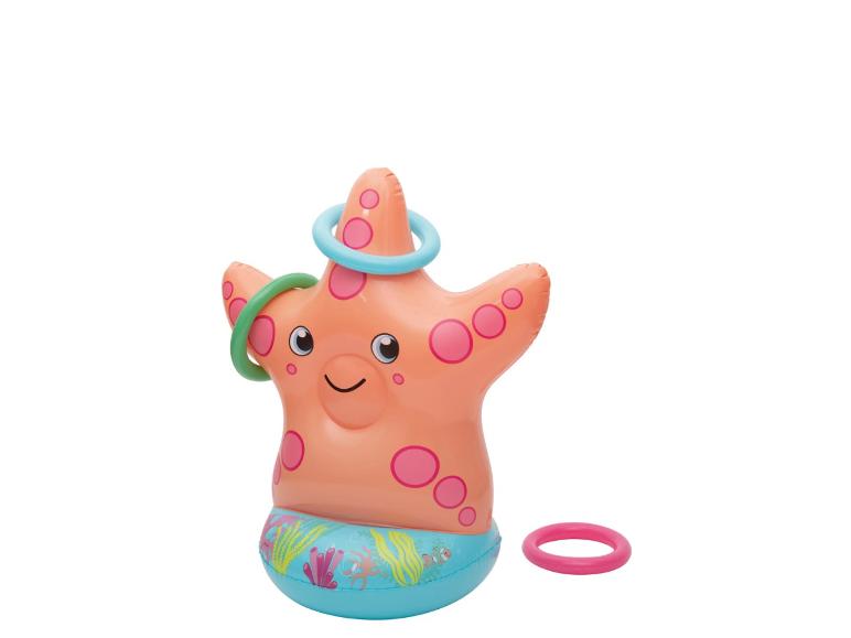 Aufblasbarer Seestern mit Ringschleuder-Spiel: Wasserspaß.