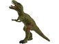Grünes Tyrannosaurus-Rex-Dinosaurier-Spielzeug mit offenem Maul