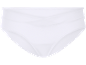 Weiße Damen-Bikinihose mit gekreuztem Bund