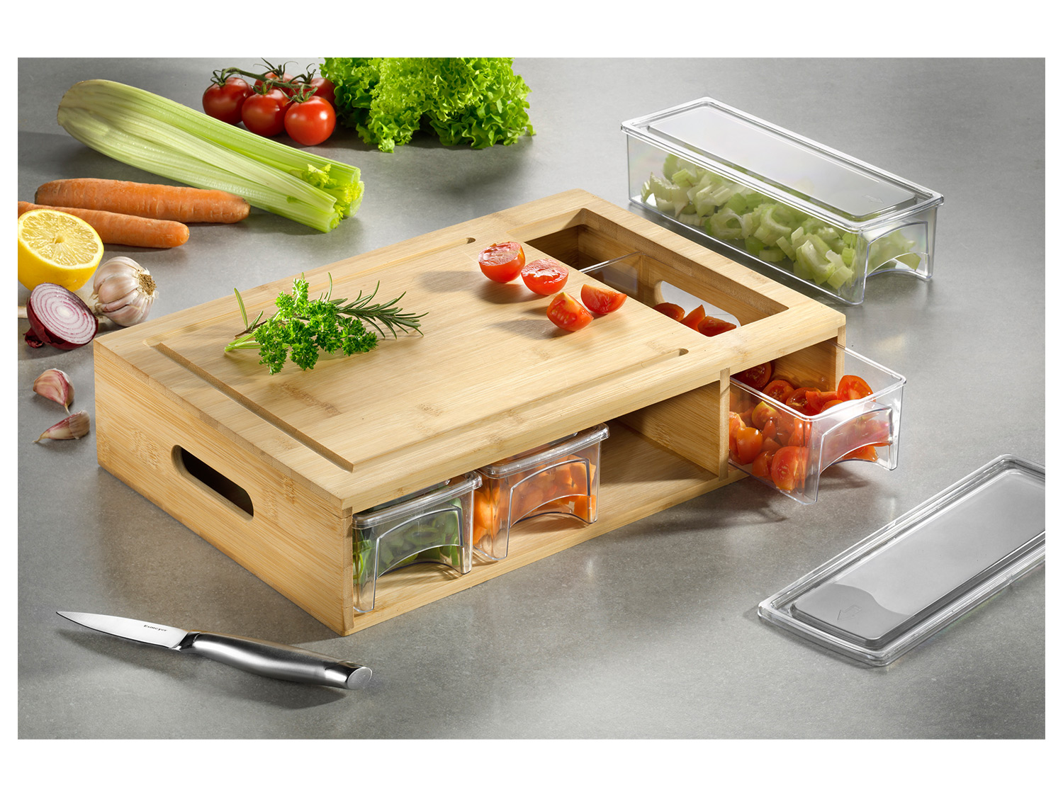 Berizza Bambus Küchenutensilien Set - 4-teilig Aus Naturholz