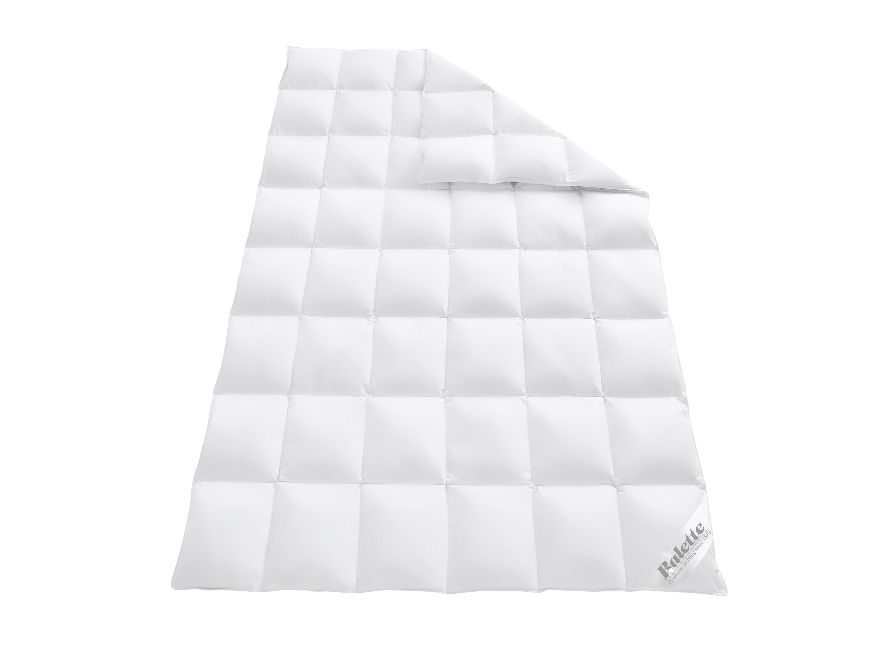 BALETTE Premium Daunen- Kassettenbettdecke Elegance (Medium, 135 X 200 CM)