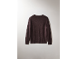 Feinstrickpullover für Herren in Dunkelbraun