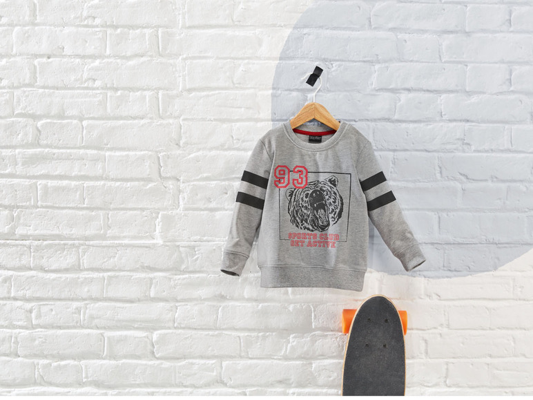 Gehe zu Vollbildansicht: lupilu® Kleinkinder Jungen Sweatpullover mit hohem Baumwollanteil - Bild 10