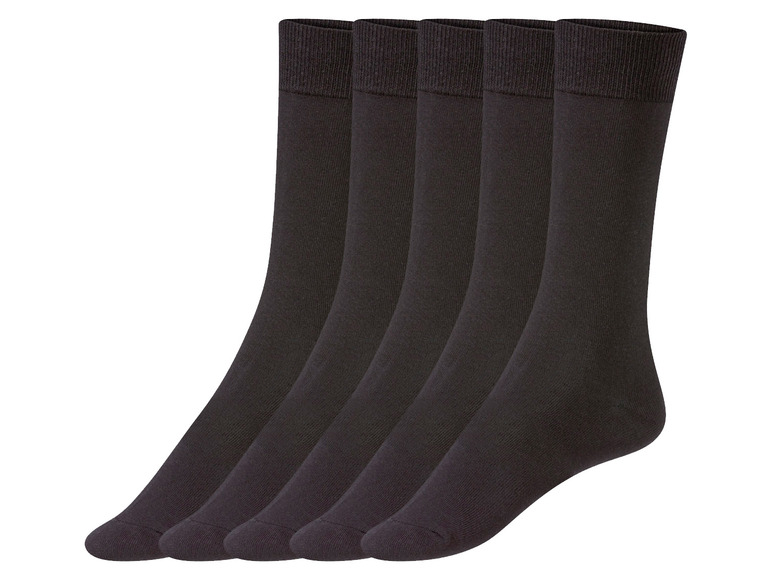 Gehe zu Vollbildansicht: LIVERGY Herren Socken, 5 Stück, hoher Bio-Baumwollanteil - Bild 4