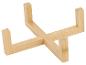 Holzständer für Blumentopf oder andere Gegenstände, aus hellem Bambusholz gefertigt.
