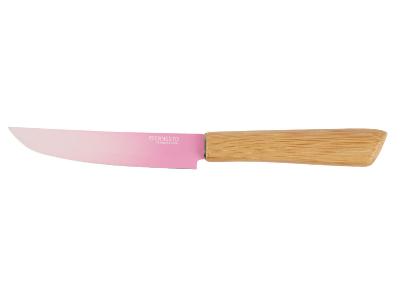 Gehe zu Vollbildansicht: ERNESTO® Messer, mit Bambus-Griff - Bild 8