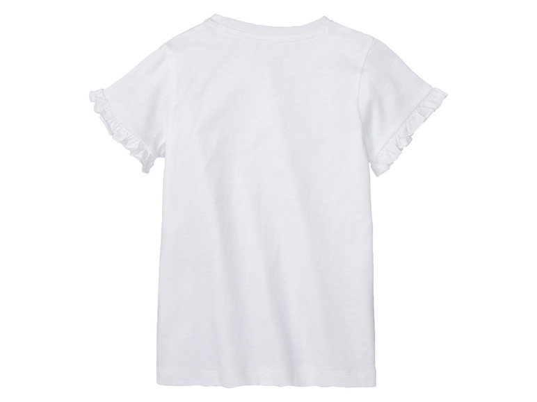 Gehe zu Vollbildansicht: Kinder Mädchen T-Shirts, 2 Stück, mit Rüschen am Ärmelabschluss - Bild 10
