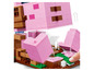 LEGO Minecraft Das Schweinehaus mit Schwein und Baum.