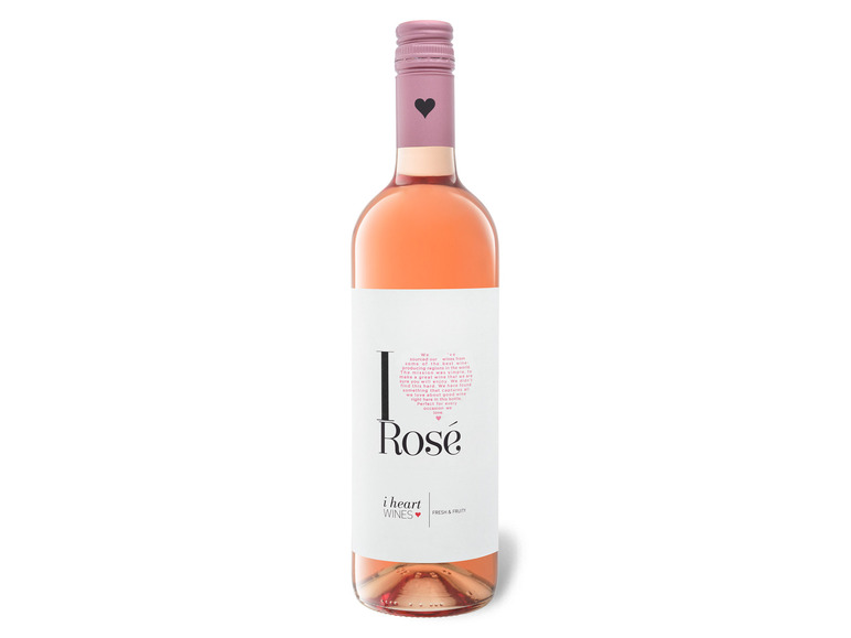 I heart Wines Rosé Tempranillo trocken, Roséwein LIDL