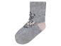 Graue Socke mit Ballerina-Motiv