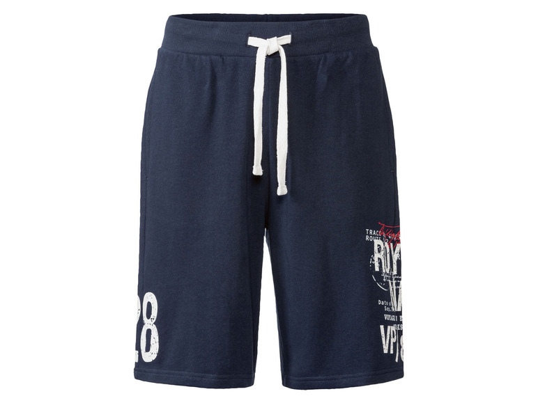 Dunkelblaue Jogginghose mit '28' und 'Royal' Druck.