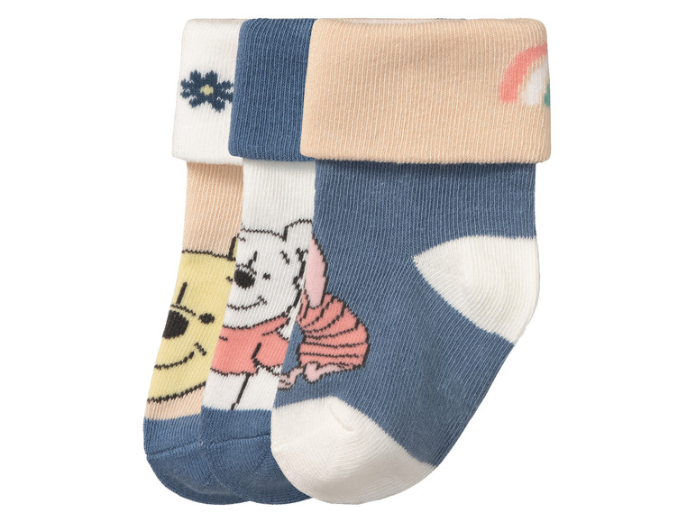 Gehe zu Vollbildansicht: Baby Mädchen Socken, 3 Paar, mit Umschlagbund - Bild 17