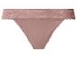Rosa Spitzen-Stringtanga für Damen