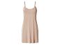 Damen-Unterkleid in Beige mit verstellbaren Trägern.