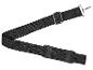 Schwarzer Taschenriemen mit verstellbarer Schnalle und Metallhaken